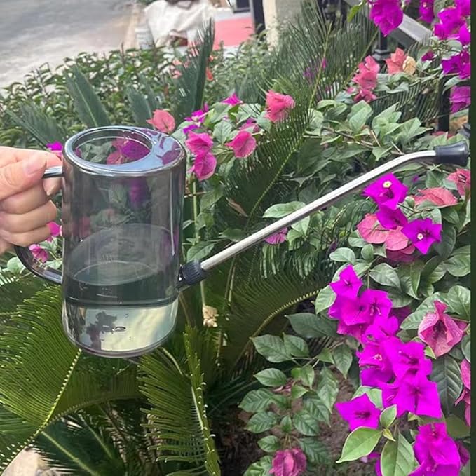 Watering Can for Indoor Plants,1 Litre/ 35 OZ Long Spout Watering Can for Outdoor and Indoor Plants - Small Watering Jug for Houseplants,Large Plastic Watering Can for Garden Flowers Plants (B)