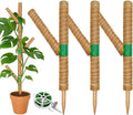 Moss Pole for Monstera Plant Support, 3 Pack 15.7'' Stackable Moss Poles for Climbing Plants, Indoor Garden Coco Coir Poles for Monstera Deliciosa, Pothos, Philodendron (15.7In x 3Pack)