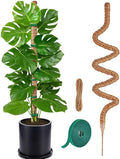 MAFONE Moss Pole, 47 Inch Bendable Moss Pole Plant Support for Monstera for Climbing Plants Indoor, Handmade Coco Coir Plant Pole Sticks Support Stakes