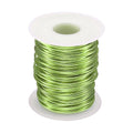 HARFINGTON Bonsai Wire Anodized Aluminum Training Wire Roll 1.5mm/15 Gauge 98ft Length Bendable Bonsai Tree Wire for Garden, Horticulture, Landscape, Planting, Grass Green