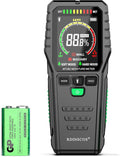 Pinless Moisture Meter for Wall,Floor – Digital Moisture Tester with 3-Color LCD Display, Audible Alarm & HOLD Function – Ideal for Home Inspections (Red_green)