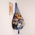 Amdermi Stuffed Animal Storage Toy Hammock Corner Hanging Net for Stuff Animal Storage Macrame Toy Display Plushie Toy Holder-Wall Hanging Net for Kid Bedroom Decor Playroom Organizer (Blue XL)