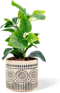 Ceramic Planter 4 Inch Plant Pots Indoor Outdoor Succulent Plant Pot Flower Pots Mid-Century Planter Ceramic Pot