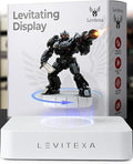 Levitexa Nimbus Levitating Display - Floating Display, Levitating Stand, Magnetic Stand, Magnetic Levitation for Figures and Toys White Square Base