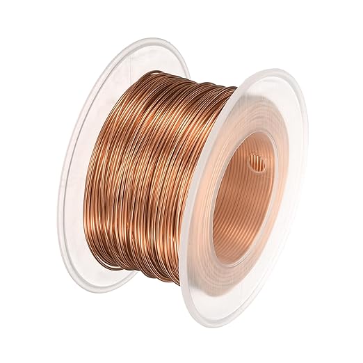 HARFINGTON Bonsai Wire Anodized Aluminum Training Wire Roll 1mm/18 Gauge 98ft Length Bendable Bonsai Tree Wire for Garden, Horticulture, Landscape, Planting, Rose Gold