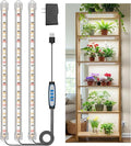 Kullsinss LED Grow Light Strip, 180 LEDs Grow Lights for Indoor Plants Full Spectrum 3000K/6000K/660nm Sunlike Plant Light for Indoor Growing with 3 Spectrum Modes, 16 Inches