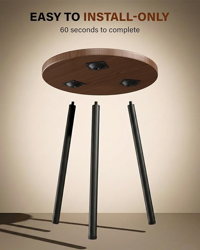 Plant Stand Indoor 2 Pack: Corner Wood 20 Inch Plant Stand Mid Century Modern Decor - Small Round Plant Table for Indoor Plants - Outdoor Plant Holder for Patio Living Room Bathroom Office (Walnut)