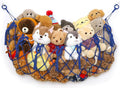 YKBU Stuffed Animal Net or Hammock Wall Macrame Toy Display Plush Toy Holder Ceiling Hanging Net for Stuffed Animal Storage (Blue, 49" W)