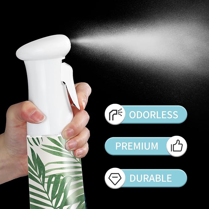 Hair Spray Bottle,Continuous Water Mister Empty Spray for Hairstyling, Cleaning, Plants, Misting and Skin Care
