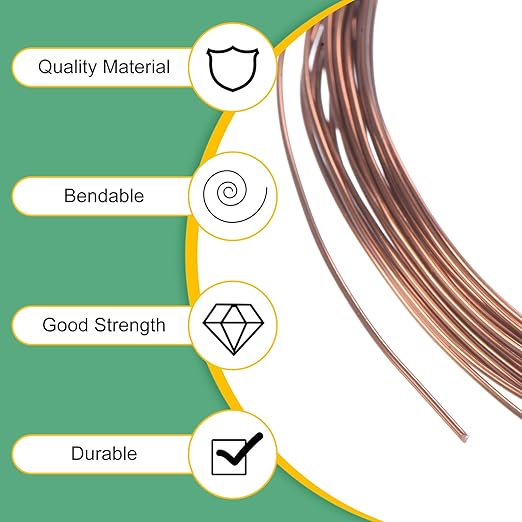 M METERXITY 3-Rolls 0.8mm Bonsai Training Wire, 49.2 Feet Total Anodized Aluminum Bonsai Wires for Bonsai Tree Shaping/Branches Fixing/Trunk Holding/DIY Crafting [16.4ft Each, Bronze]