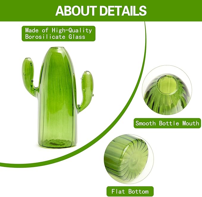 XXXFLOWER Glass Plant Mister Spray Bottle for Indoor Plant+Cactus Plant Propagation Station Terrarium Jars