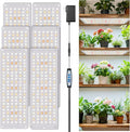 Aumtrly Grow Lights for Indoor Plants, 882 LED Full Spectrum Plant Light 6 Panel for Growing Seedling Starting, Slim Grow Lamp with UL Adapter, 6/12/16H Timer, 3 Light Modes, 5 Dimmable