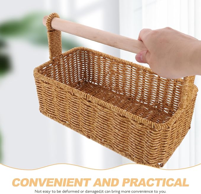 Alipis Bread Baskets for Kitchen Large Woven Storage Basket Rustic Hand Woven