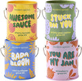 Modern Sprout Complimentary Color Grow Kits (Pack of 4) - Gift for Plant Lovers - Seed Starter Kit - Includes Organic Strawberry Tomato Sunflower & Cactus Seeds - Gardening Gifts that Grows with Love