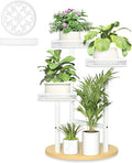 Tall Plant Stand Indoor Outdoor, Corner 3 Tier Metal Flower Pot Stands,Heavy Duty Plant Shelf for Living Room Bedroom Balcony