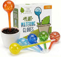 Little Green Leaf Automatic Plant Watering Globes Self Watering Planter Inserts (Set of 6) | Hands Free Multicolor Glass Bulbs | Planter Spikes to Support Indoor & Outdoor Plant Health (350ml)
