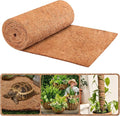 Legigo 12X40 Inch Natural Coco Liner Roll, Coconut Liners for Planter Window Box Hanging Basket, Coconut Coir Roll Coco Fiber Mat for Garden Decoration DIY Moss Poles Pet Pad Reptiles Carpet