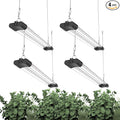 LED Grow Light Full Spectrum Light Linkable 5000K Daylight + 660nm Red Indoor Plant Lighting Fixture (4-Pack 2 FT)