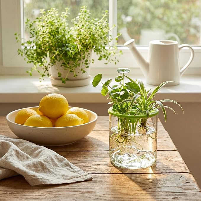 3 Sets Plant Propagation Station Vase Hydroponic Planter Pot Terrarium Glass Planter Kit Indoor Herb Garden Kit Christmas Birthday Gift for Women Parents Garden
