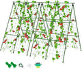 Miory Cucumber Trellis, 32"x48" 2 Pack A-Frame Trellis for Raised Bed, Garden Trellis for Climbing Plants Outdoor, Plant Support for Vegetables Vines