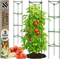K-Brands Tomato Cage - Tomatoes Plant Stakes Support Cages, Trellis for Garden & Pots, Plant Support Structures for Vegetables and Climbing Plants (3 Pack - Tall Upto 68 inches)