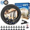 Outdoor Misters for Patio Cooling, Misting System 65Ft (20M), Water Misters for Cooling Multi-Area, Backyard, Garden, Greenhouse, Umbrella, Deck, Canopy, Pool, Porch, Gazebo, Trampoline, BBQ