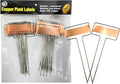 Copper Plate Metal Plant Labels Garden Stake Tags Reusable Planting Gardening Markers (5 x 2.6 inch)