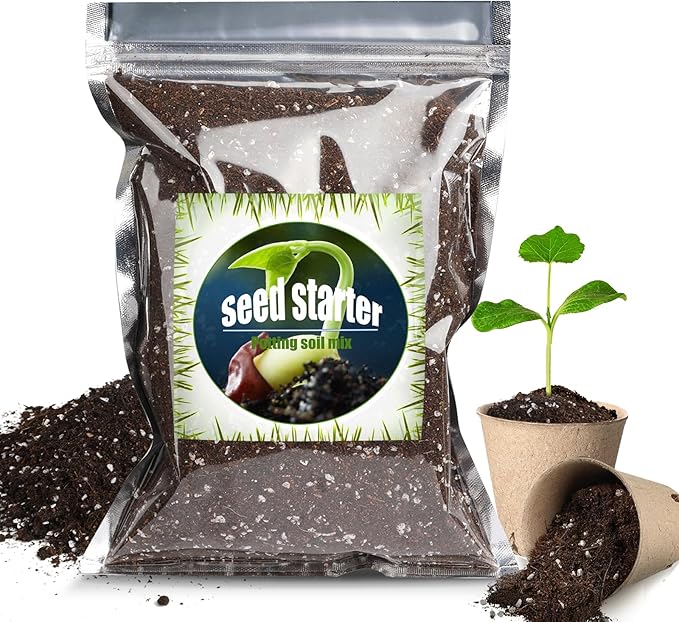 Doter Organic Seed Starter Premium Potting Soil Mix 2qt, All Natural Seed Starter Mix for Fast Germination and Vigorous Seedlings with Strong Root Systems