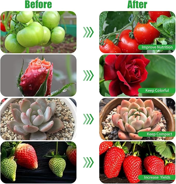 RWNTAO Grow Lights for Indoor Plants,168 LEDs Clip Plant Lights, Full Spectrum LED Plant Growing Lamps with Flexible Gooseneck, 3/9/12H Timer, 3 Spectral Modes, 10 Dimmable Levels, 4 Head