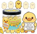 DEARMINE Positive Duck Jar with 60 Daily Affirmation Cards, Emotional Support Gift, Duck Gift for Women, Birthday for Girls, Inspirational Gifts for Women, Back to School Student Present
