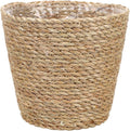 Hemoton Rattan Planter Basket Wicker Plant Flower Pot 8.7 Inch Seagrass Woven Indoor Planter for Home Decor and Succulent Plants
