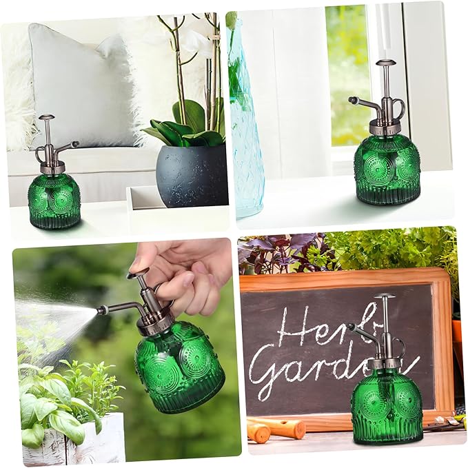 BESPORTBLE Glass Plant Mister Spray Bottle for Gardening 300ml Decorative Watering Spray Bottle Adjustable Mist Nozzle for Indoor and Outdoor Plants