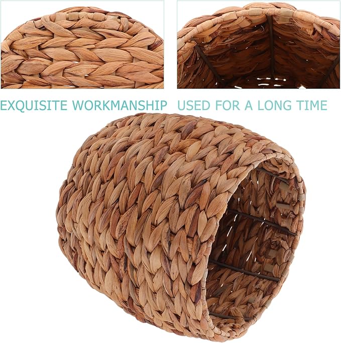 Healeved Seagrass Plant Basket Indoor Planter Basket Sundries Storage Woven Seagrass Wicker Planter Flower Pot 7.9in