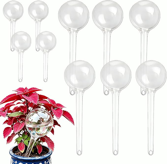 Plant Self Watering Globes – Durable Self Watering Bulb, Automatic Plant Waterer Stake Ideal for Vacation & Daily Plant Care, Keep Houseplant, Garden, Hanging Basket Plant Hydrated While You’re Away