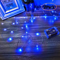 Ariceleo Led Fairy Lights Battery Operated, 1 Pack Mini Battery Powered Copper Wire Starry Fairy Lights for Bedroom, Christmas, Parties, Wedding, Centerpiece, Decoration (5m/16ft Blue)
