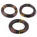 Bonsai Training Wire Kit 3 Sizes, 1.0mm/1.5mm/2.0mm Anodized Aluminum Bonsai Wire, Antique Bronze Aluminum Wire Set for Bonsai Trees Shaping and Training(100g Each Size)