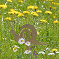 Snails Garden Stake Rustic Rusty Snail Country Weathered Iron Lawn Ornament Farm Yard Outdoor Decor,Bronze