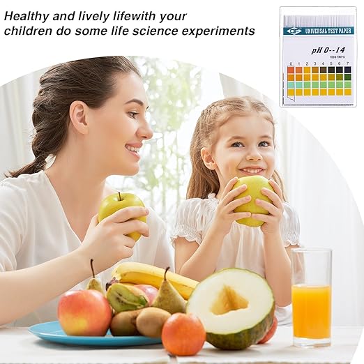 400 Strips Plastic Ph Test Strips, Universal Ph 0-14, Litmus Test Paper with Storage Case for Saliva Urine Water Soil Testing Pet Food and Diet Ph Monitoring