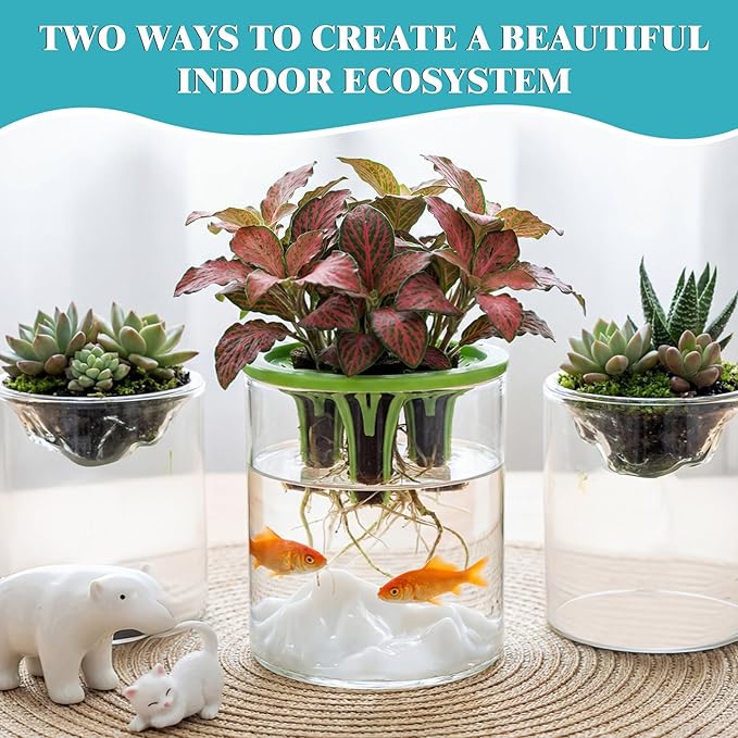 3 Sets Plant Propagation Station Vase Hydroponic Planter Pot Terrarium Glass Planter Kit Indoor Herb Garden Kit Christmas Birthday Gift for Women Parents Garden