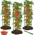 MYMULIKE 6 Pack Tomato Cages for Garden, 51in*13in Adjustable Tomatoes Plant Stakes Support Cages Trellis, Garden Trellis for Vegetable Flowers Fruits Climbing Plants- 20 Binding Wires Included