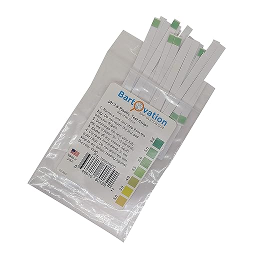 pH 3-6 Short Range Test Strips [Bag of 50 Strips] for Testing Sushi Rice, Salsa, and Kefir