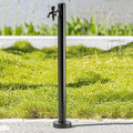 Stainless Steel Garden Water Column & Hose Holder Stand with Faucet, 95CM Outdoor Water Pipe Extension Stake, Durable Fountain Dispenser for Garden & Patio Use