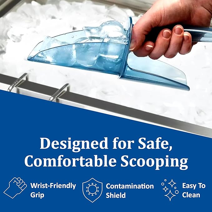 San Jamar SI5500 Polycarbonate Saf-T-Scoop Only,Blue, 6-10 oz