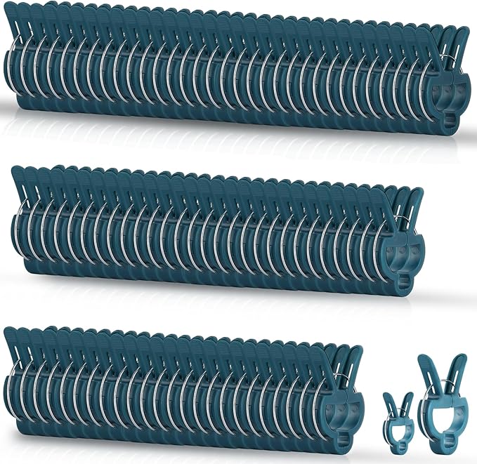 PERSZEN Plant Support Clips, 120 PCS Gentle Flower Plant Clamps for Supporting Vine Climbing Plants, Gardening Lever Loop Gripper Clips Help Stems Vines Grow Straight Upright, 2 Sizes in one Pack