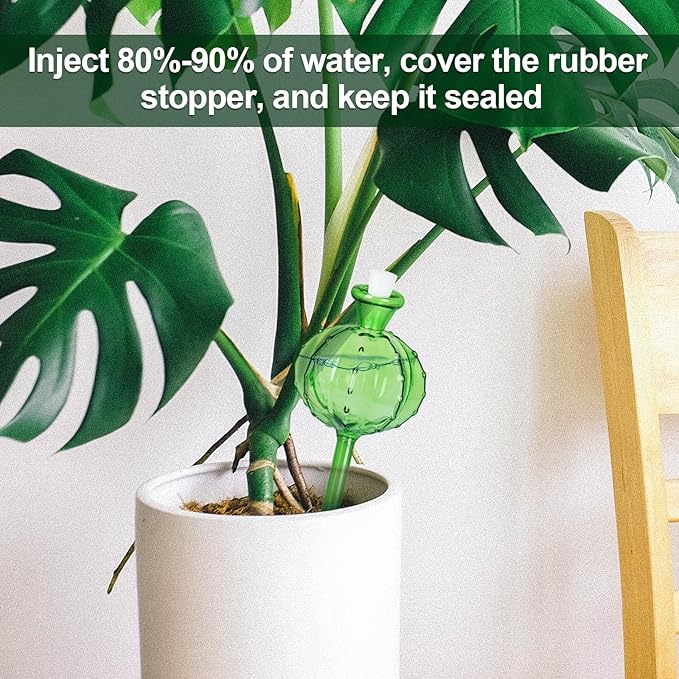 KGCCIZI Self Watering Planter Insert. Plant Watering Devices. Plant Watering Bulbs. 3-PCS Plant Watering Globes. Cactus Shape Self Watering Globes