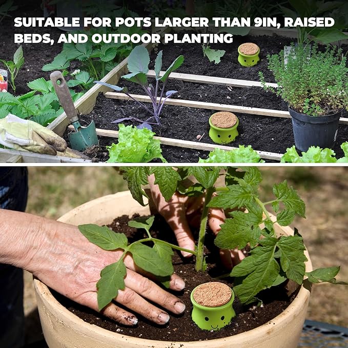 KGCCIZI Ollas Plant Watering Globes. 2 Pcs Self Watering Planter Insert. Terracotta Ollas Plant Watering Devices. Ollas Self Watering Globes. Large Olla Watering Pot. Plant Lover Gifts