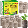 Legigo 200 Pcs 30mm Peat Pellets Seed Starter Soil Pods, Seedling Soil Peat Pods for Seed Starting, Compressed Seed Pod Starter Plugs for Garden Vegetables Plant Cuttings Herbs and Flowers