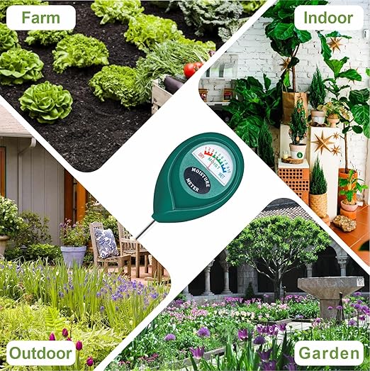 XLUX Soil Moisture Meter (Since 2015) - Durable 304 Stainless Steel Probe & Virgin ABS - Instant Read Hygrometer for Garden, Indoor & Outdoor Plants (Upgraded Design)