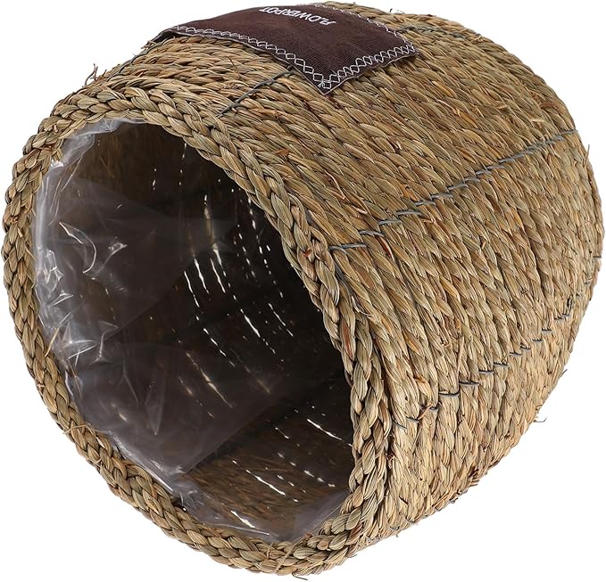 Toyvian Wicker Rattan Flower Basket for Plants, Large Straw Woven Planter Pot, Decorative Indoor Outdoor Garden Storage Basket