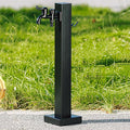 Stainless Steel Garden Water Column with Faucet - Durable Outdoor Hose Holder Stand, Metal Water Pipe Stake, 60CM Fountain Dispenser Hydrant Feature for Easy Water Access